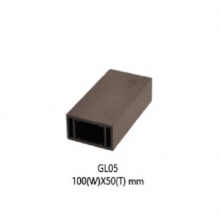 [합성목재]루버 GL05 - 100mm*50T(M당)